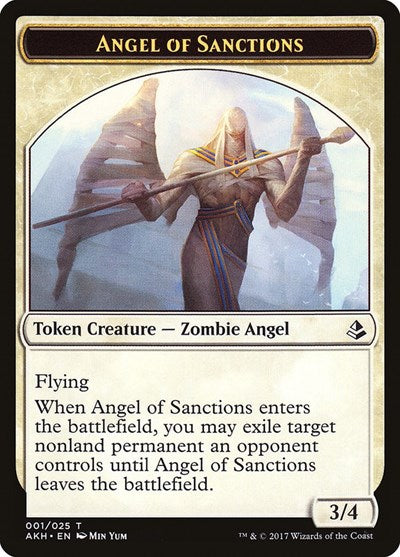 Angel of Sanctions Token [Amonkhet Tokens] | RetroPlay Games