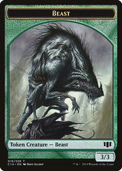 Elemental // Beast (019/036) Double-sided Token [Commander 2014 Tokens] | RetroPlay Games