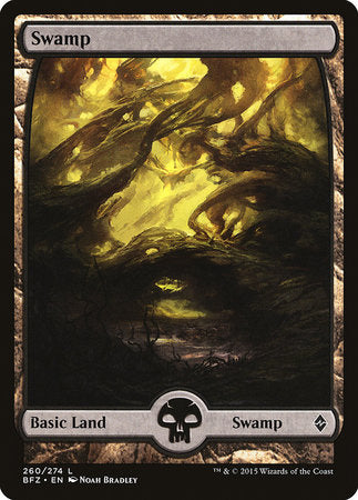 Swamp (260) - Full Art [Battle for Zendikar] | RetroPlay Games