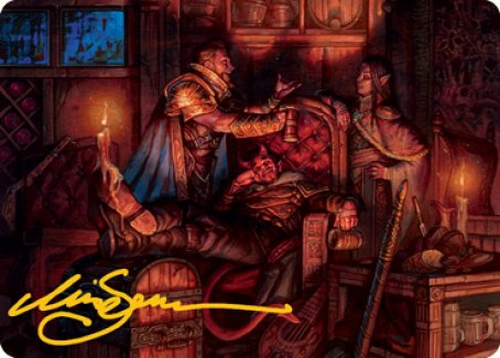 Long Rest Art Card (Gold-Stamped Signature) [Dungeons & Dragons: Adventures in the Forgotten Realms Art Series] | RetroPlay Games