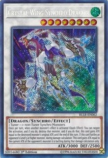 Crystal Wing Synchro Dragon [BLLR-EN062] Secret Rare | RetroPlay Games