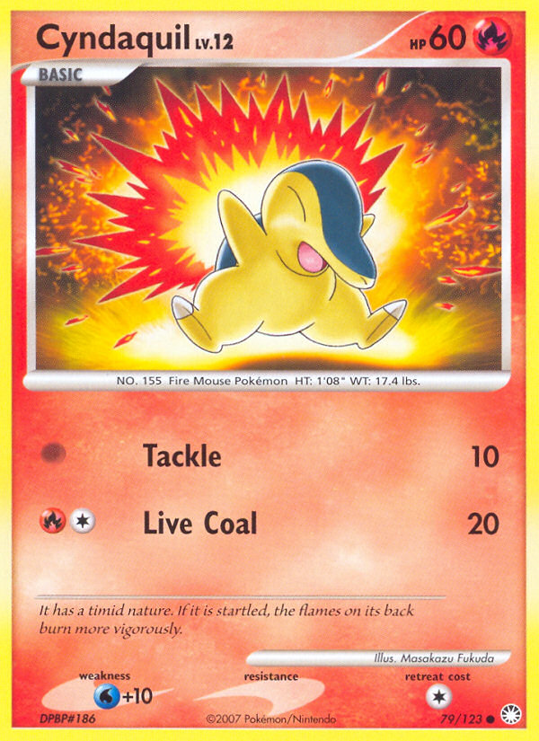 Cyndaquil (79/123) [Diamond & Pearl: Mysterious Treasures] | RetroPlay Games