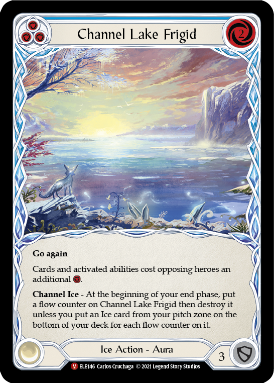 Channel Lake Frigid (Alternate Art) [ELE146] (Tales of Aria)  1st Edition Rainbow Foil | RetroPlay Games