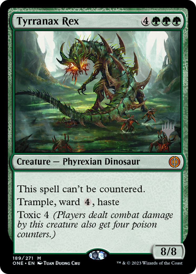 Tyrranax Rex (Promo Pack) [Phyrexia: All Will Be One Promos] | RetroPlay Games