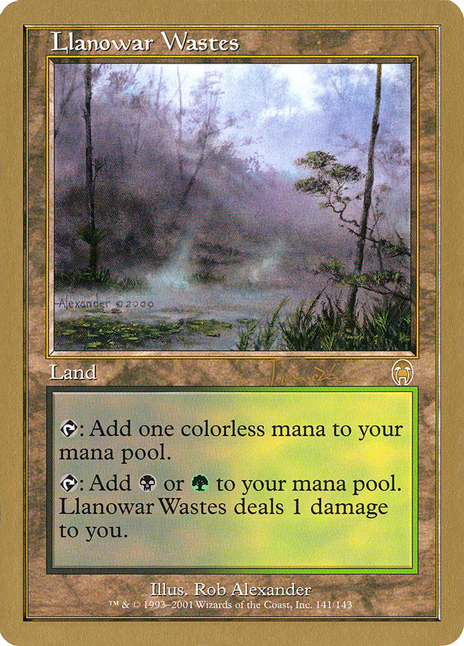 Llanowar Wastes (Jan Tomcani) [World Championship Decks 2001] | RetroPlay Games