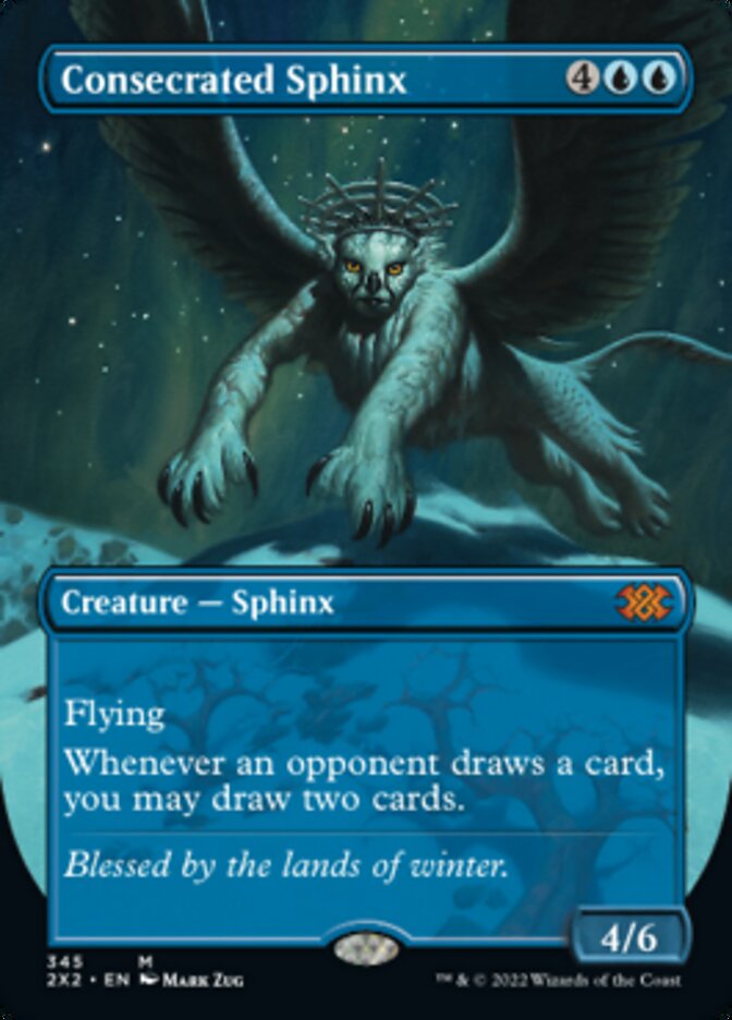 Consecrated Sphinx (Borderless Alternate Art) [Double Masters 2022] | RetroPlay Games