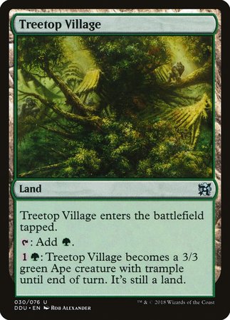 Treetop Village [Duel Decks: Elves vs. Inventors] | RetroPlay Games