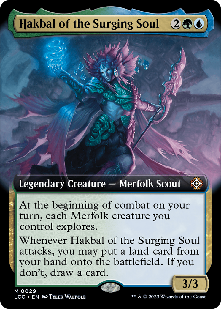 Hakbal of the Surging Soul (Extended Art) [The Lost Caverns of Ixalan Commander] | RetroPlay Games