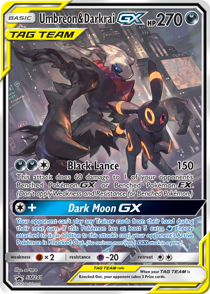 Umbreon & Darkrai GX (SM241) [Sun & Moon: Black Star Promos] | RetroPlay Games