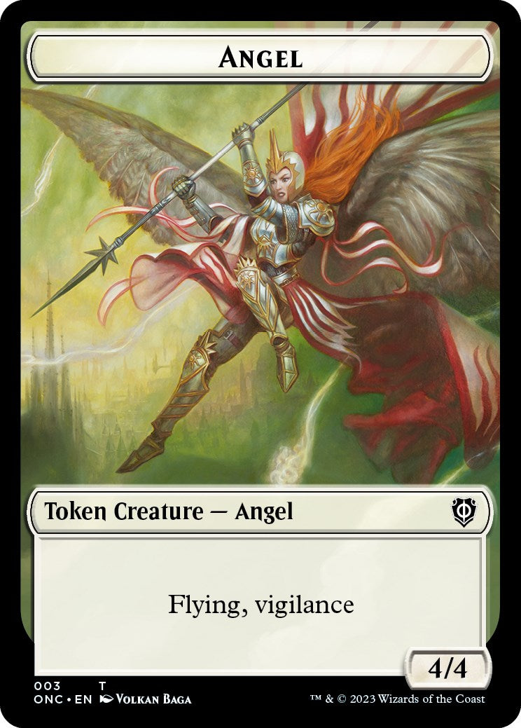 Soldier (008) // Angel Double-Sided Token [Phyrexia: All Will Be One Commander Tokens] | RetroPlay Games