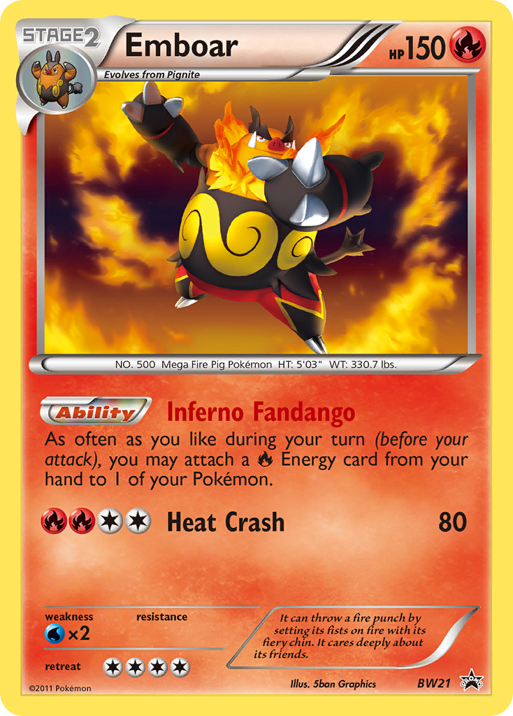 Emboar (BW21) [Black & White: Black Star Promos] | RetroPlay Games