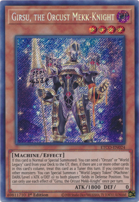 Girsu, the Orcust Mekk-Knight [ETCO-EN024] Secret Rare | RetroPlay Games