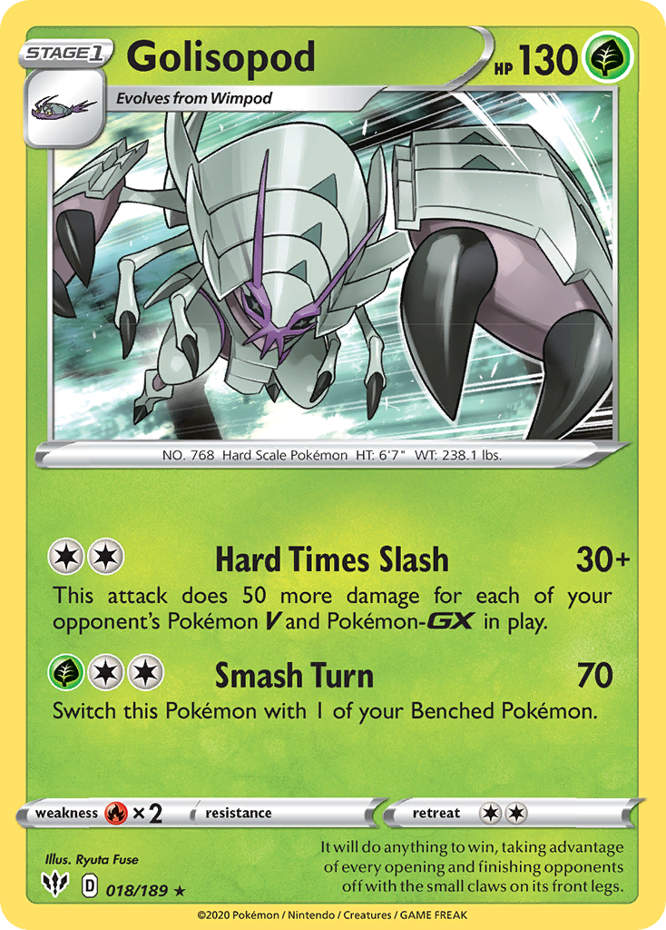 Golisopod (018/189) [Sword & Shield: Darkness Ablaze] | RetroPlay Games