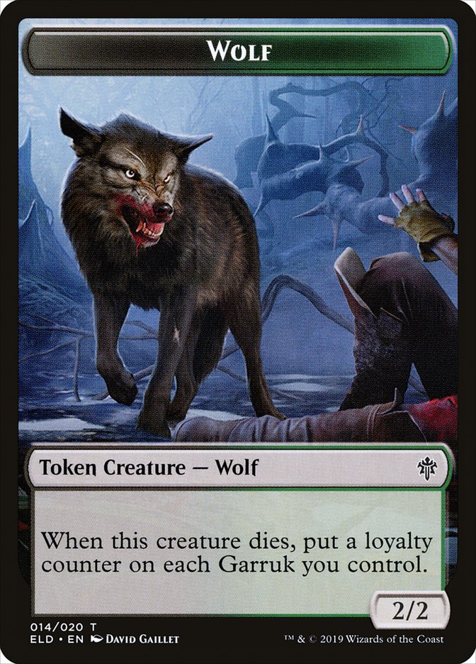 Wolf [Throne of Eldraine Tokens] | RetroPlay Games