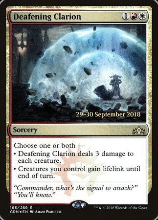 Deafening Clarion [Guilds of Ravnica Promos] | RetroPlay Games