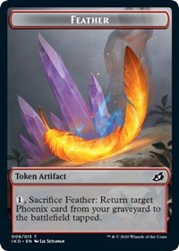 Feather // Human Soldier (003) Double-sided Token [Ikoria: Lair of Behemoths Tokens] | RetroPlay Games