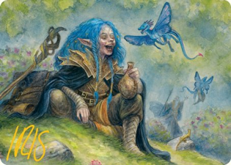 Feywild Trickster Art Card (Gold-Stamped Signature) [Dungeons & Dragons: Adventures in the Forgotten Realms Art Series] | RetroPlay Games