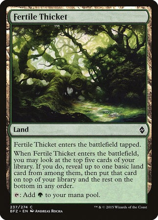 Fertile Thicket [Battle for Zendikar] | RetroPlay Games