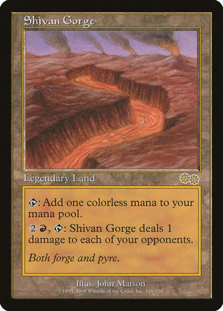 Shivan Gorge [Urza's Saga] | RetroPlay Games