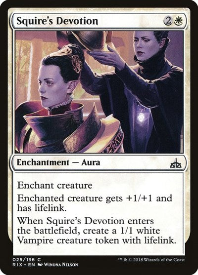 Squire's Devotion [Rivals of Ixalan] | RetroPlay Games