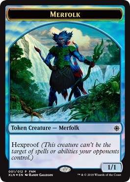 Merfolk // Treasure (001) Token [Friday Night Magic 2018] | RetroPlay Games