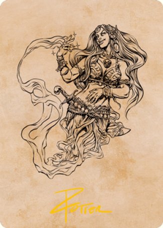 Djinni Windseer (Showcase) Art Card (Gold-Stamped Signature) [Dungeons & Dragons: Adventures in the Forgotten Realms Art Series] | RetroPlay Games