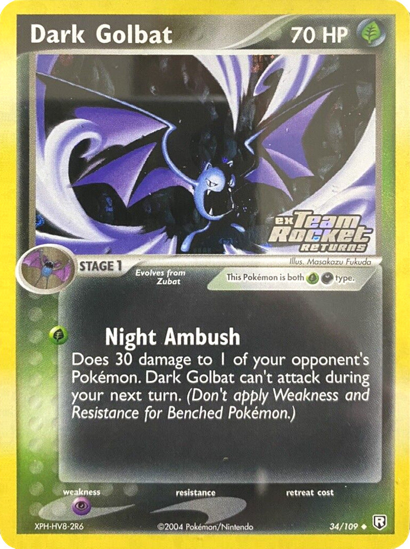 Dark Golbat (34/109) (Stamped) [EX: Team Rocket Returns] | RetroPlay Games