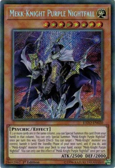 Mekk-Knight Purple Nightfall [EXFO-EN020] Secret Rare | RetroPlay Games