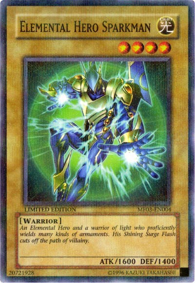 Elemental HERO Sparkman [MF03-EN004] Parallel Rare | RetroPlay Games