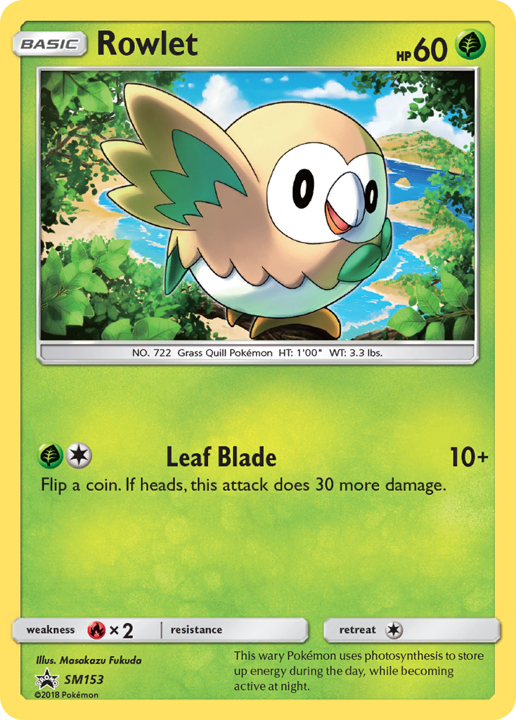 Rowlet (SM153) [Sun & Moon: Black Star Promos] | RetroPlay Games