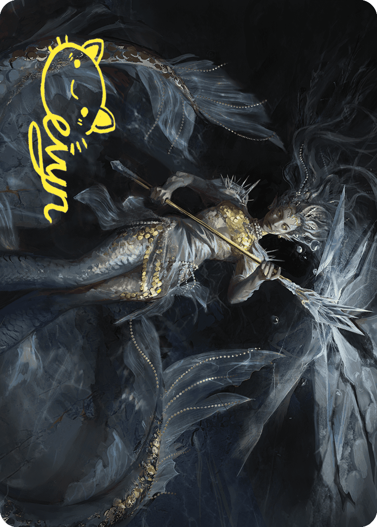 Sharae of Numbing Depths Art Card (Gold-Stamped Signature) [Wilds of Eldraine Art Series] | RetroPlay Games