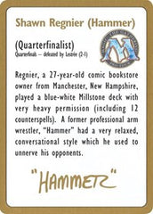 1996 Shawn "Hammer" Regnier Biography Card [World Championship Decks] | RetroPlay Games