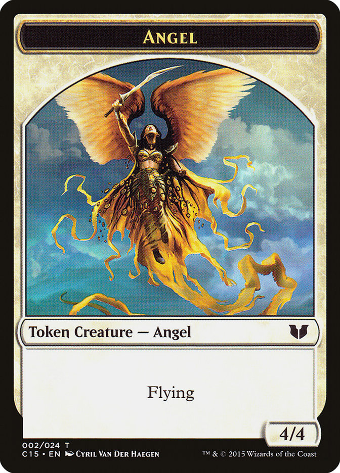 Spirit (022) // Angel Double-Sided Token [Commander 2015 Tokens] | RetroPlay Games