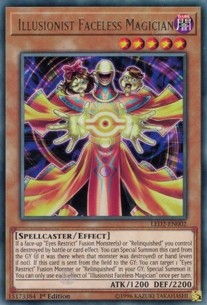 Illusionist Faceless Magician [LED2-EN002] Rare | RetroPlay Games