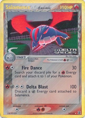 Salamence (14/113) (Delta Species) (Stamped) [EX: Delta Species] | RetroPlay Games