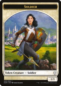 Soldier Token [Dominaria Tokens] | RetroPlay Games