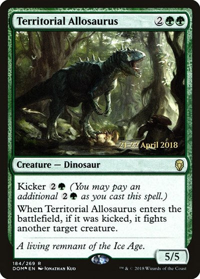 Territorial Allosaurus [Dominaria Promos] | RetroPlay Games