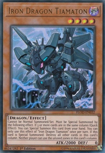 Iron Dragon Tiamaton [FLOD-EN032] Ultra Rare | RetroPlay Games