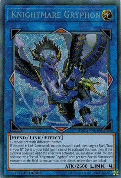 Knightmare Gryphon [FLOD-EN048] Secret Rare | RetroPlay Games