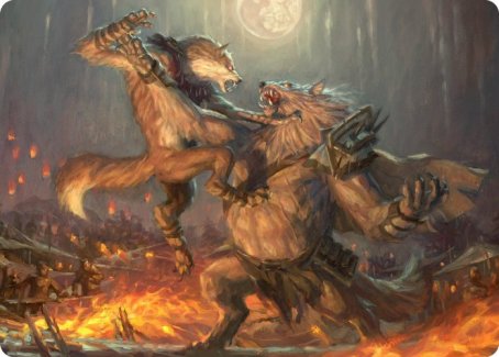 Duel for Dominance Art Card [Innistrad: Midnight Hunt Art Series] | RetroPlay Games