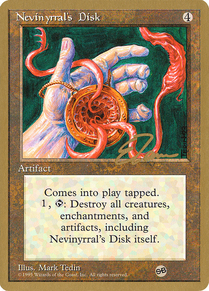 Nevinyrral's Disk (Eric Tam) (SB) [Pro Tour Collector Set] | RetroPlay Games