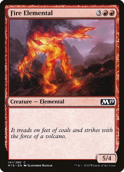 Fire Elemental [Core Set 2019] | RetroPlay Games