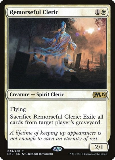 Remorseful Cleric [Core Set 2019] | RetroPlay Games