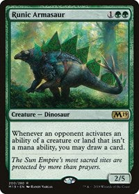 Runic Armasaur [Core Set 2019] | RetroPlay Games