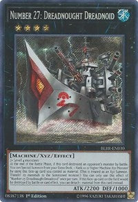 Number 27: Dreadnought Dreadnoid [BLRR-EN030] Secret Rare | RetroPlay Games