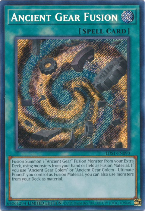 Ancient Gear Fusion [LDS1-EN090] Secret Rare | RetroPlay Games