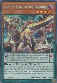 Supreme King Dragon Darkwurm [BLRR-EN063] Secret Rare | RetroPlay Games