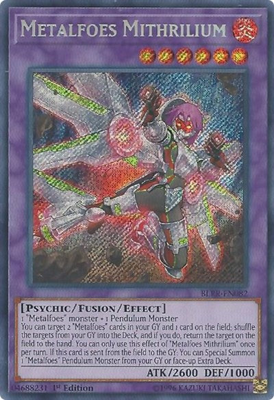 Metalfoes Mithrilium [BLRR-EN082] Secret Rare | RetroPlay Games