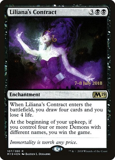 Liliana's Contract [Core Set 2019 Promos] | RetroPlay Games