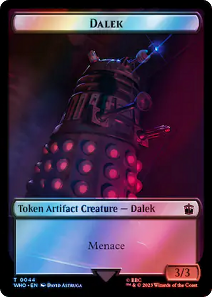 Dalek // Mark of the Rani Double-Sided Token (Surge Foil) [Doctor Who Tokens] | RetroPlay Games